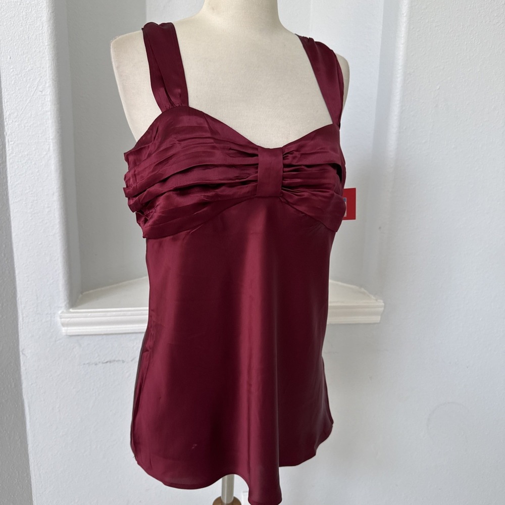 Isaac Mizrahi Top Womens L Silk Babydoll Romantic Luxury‎ - Picture 8 of 13
